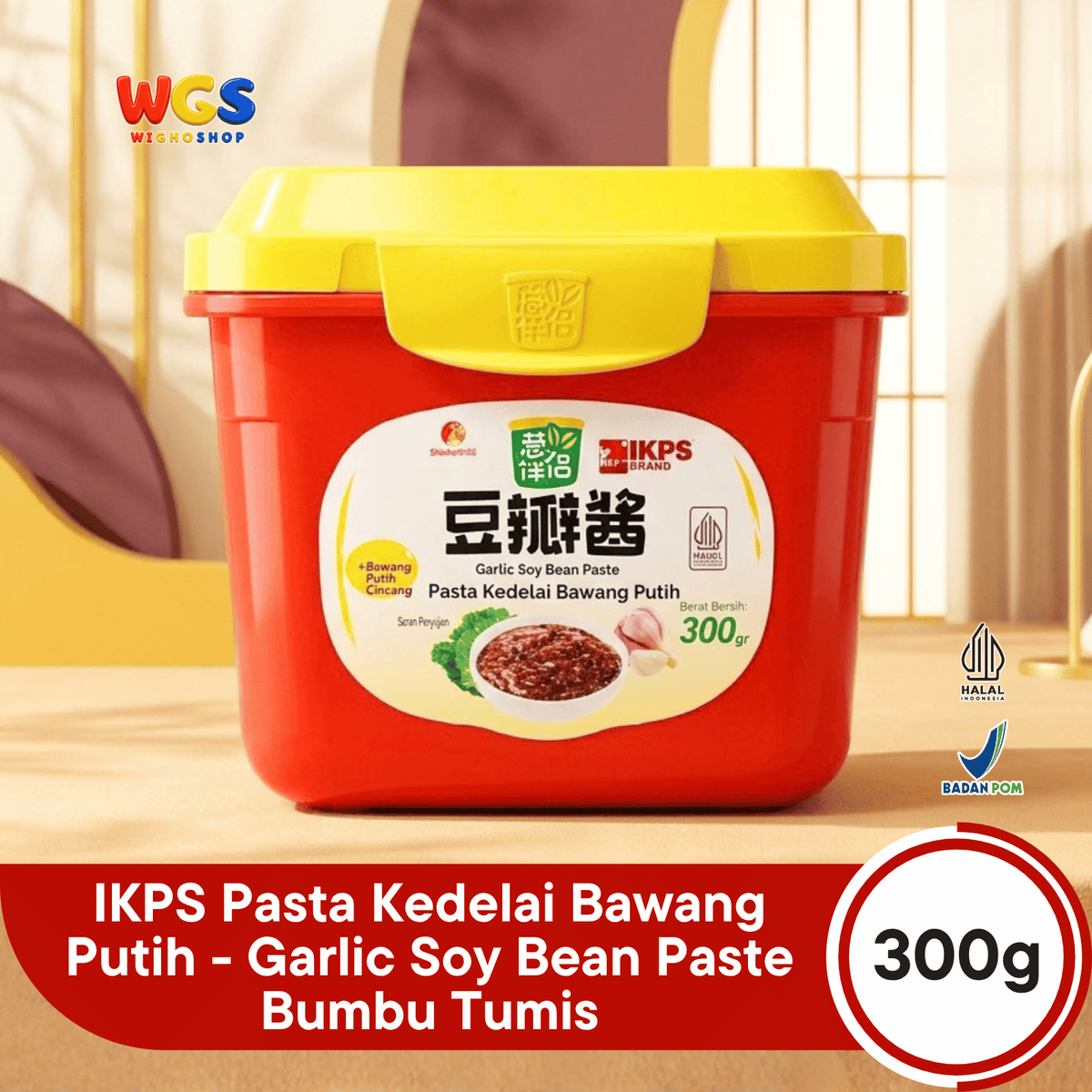 IKPS Pasta Kedelai Bawang Putih 300g - Garlic Soy Bean Paste Bumbu Tumis