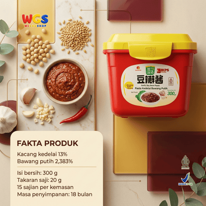 IKPS Pasta Kedelai Bawang Putih 300g - Garlic Soy Bean Paste Bumbu Tumis
