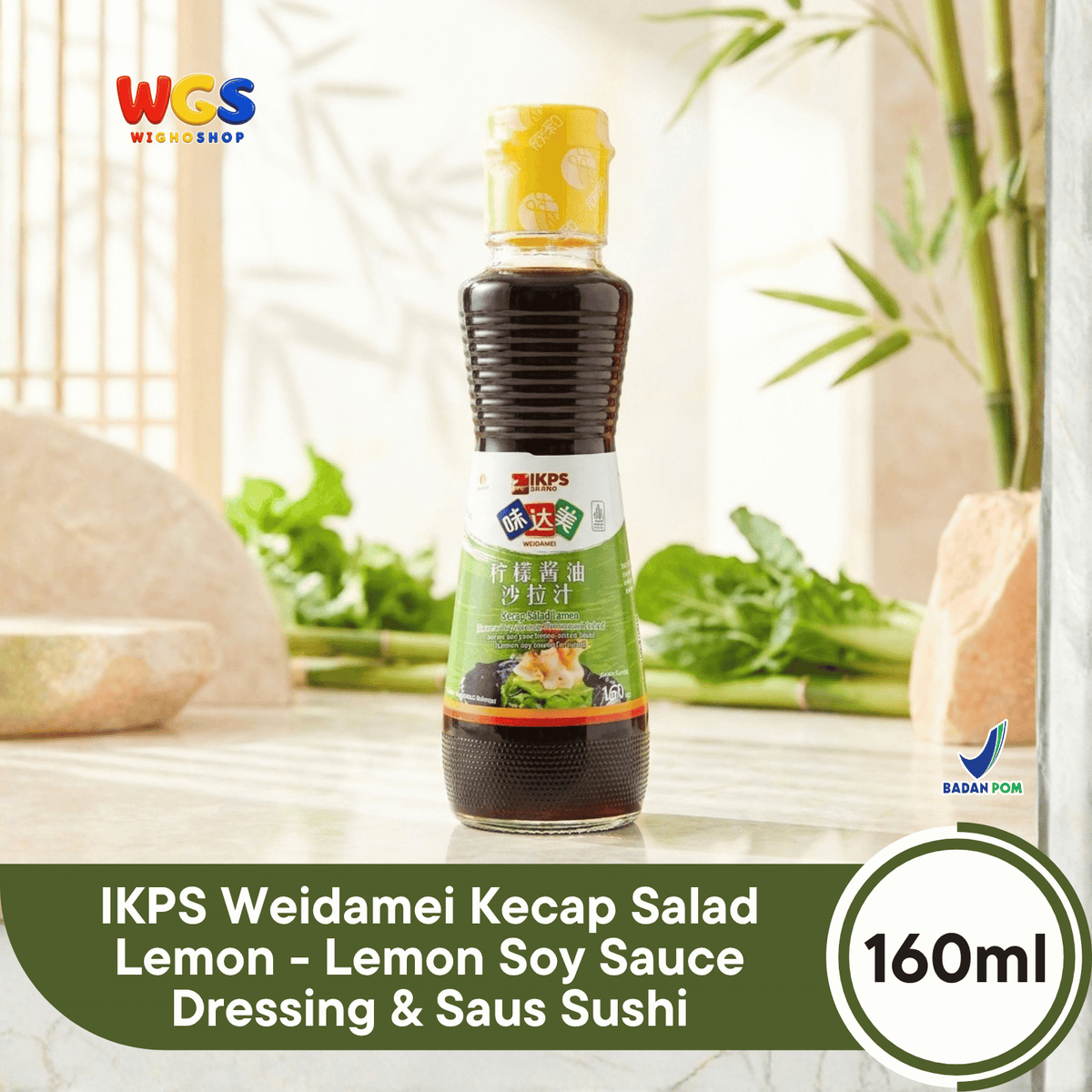 IKPS Weidamei Kecap Salad Lemon 160ml - Lemon Soy Sauce Dressing & Saus Sushi