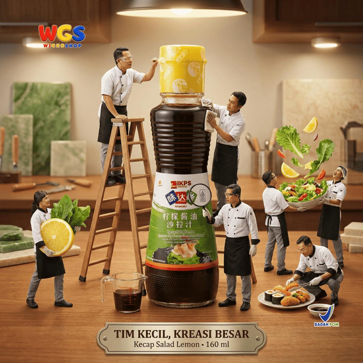 IKPS Weidamei Kecap Salad Lemon 160ml - Lemon Soy Sauce Dressing & Saus Sushi