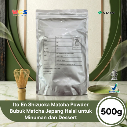ITO EN Matcha IT 500g - Bubuk Matcha Murni Jepang untuk Matcha Latte Minuman Kafe Dessert Bakery Es Krim Halal