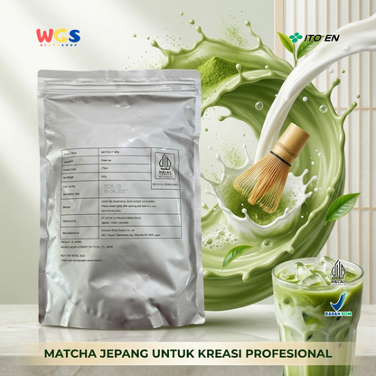 ITO EN Matcha IT 500g - Bubuk Matcha Murni Jepang untuk Matcha Latte Minuman Kafe Dessert Bakery Es Krim Halal