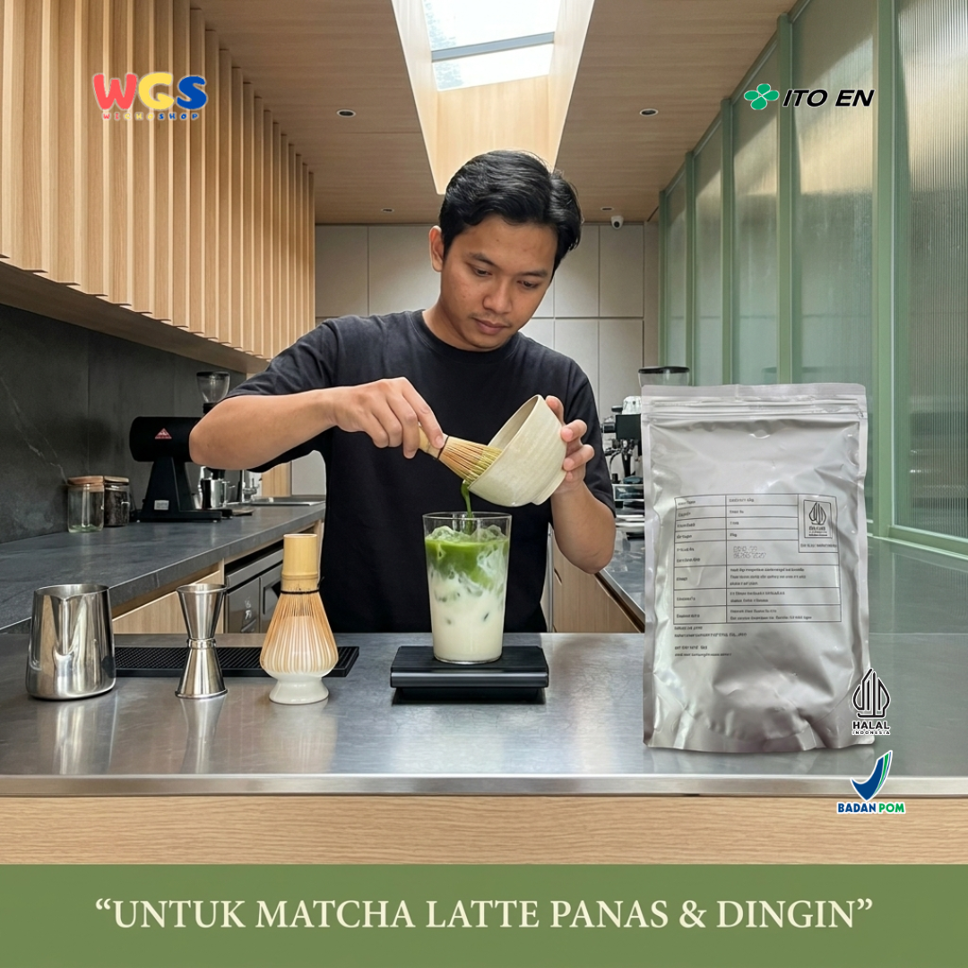 ITO EN Matcha IT 500g - Bubuk Matcha Murni Jepang untuk Matcha Latte Minuman Kafe Dessert Bakery Es Krim Halal