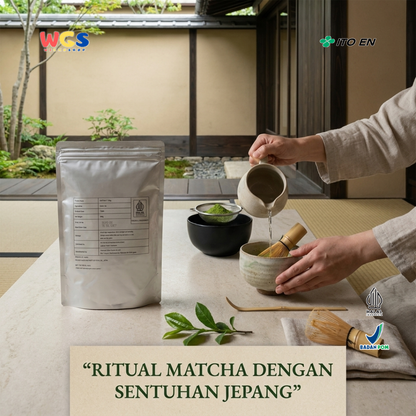 ITO EN Matcha IT 500g - Bubuk Matcha Murni Jepang untuk Matcha Latte Minuman Kafe Dessert Bakery Es Krim Halal
