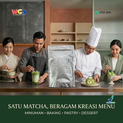 ITO EN Matcha IT 500g - Bubuk Matcha Murni Jepang untuk Matcha Latte Minuman Kafe Dessert Bakery Es Krim Halal