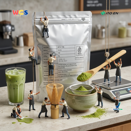 ITO EN Matcha IT 500g - Bubuk Matcha Murni Jepang untuk Matcha Latte Minuman Kafe Dessert Bakery Es Krim Halal