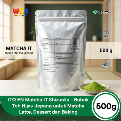ITO EN Matcha IT Shizuoka 500g - Bubuk Teh Hijau Jepang untuk Matcha Latte, Dessert dan Baking
