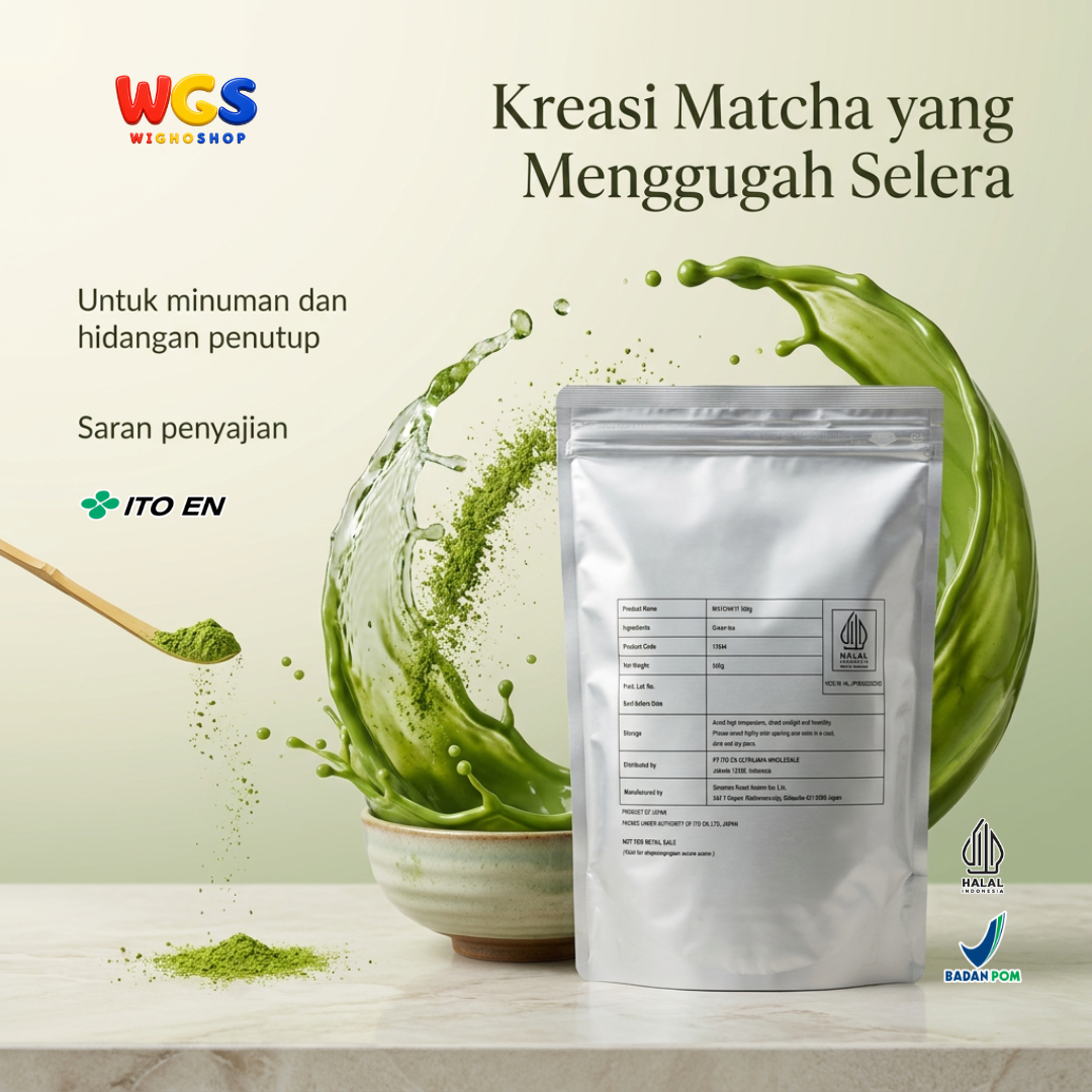 ITO EN Matcha IT Shizuoka 500g - Bubuk Teh Hijau Jepang untuk Matcha Latte, Dessert dan Baking