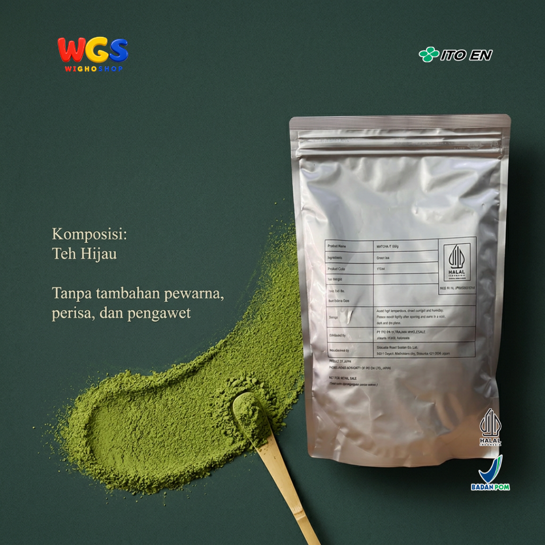 ITO EN Matcha IT Shizuoka 500g - Bubuk Teh Hijau Jepang untuk Matcha Latte, Dessert dan Baking