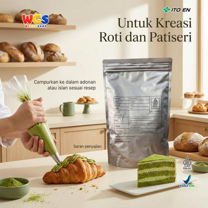 ITO EN Matcha IT Shizuoka 500g - Bubuk Teh Hijau Jepang untuk Matcha Latte, Dessert dan Baking