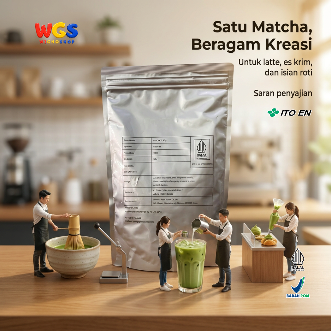 ITO EN Matcha IT Shizuoka 500g - Bubuk Teh Hijau Jepang untuk Matcha Latte, Dessert dan Baking