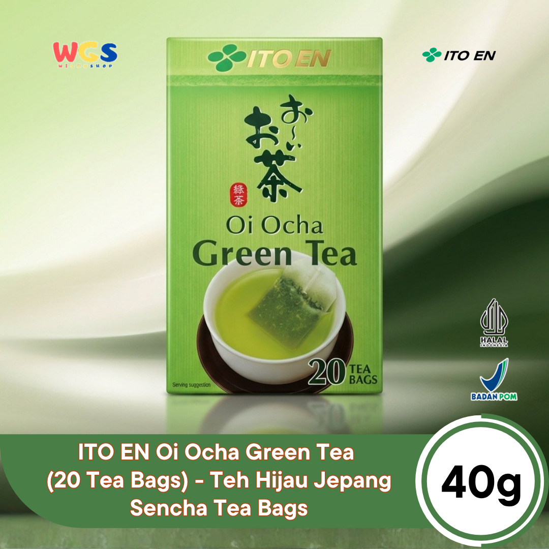 ITO EN Oi Ocha Green Tea 40g (20 Tea Bags) - Teh Hijau Jepang Sencha Tea Bags