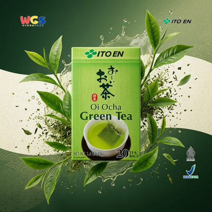 ITO EN Oi Ocha Green Tea 40g (20 Tea Bags) - Teh Hijau Jepang Sencha Tea Bags