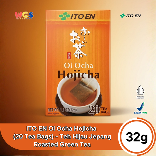 ITO EN Oi Ocha Hojicha 32g (20 Tea Bags) - Teh Hijau Jepang Roasted Green Tea