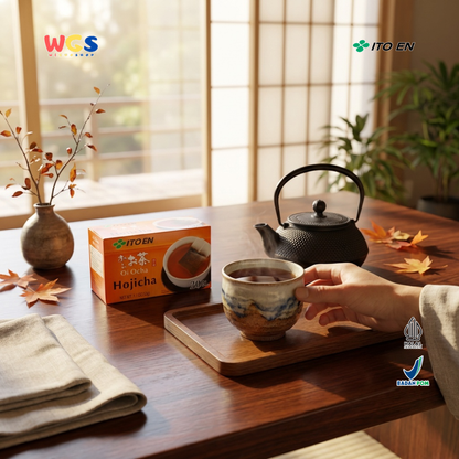 ITO EN Oi Ocha Hojicha 32g (20 Tea Bags) - Teh Hijau Jepang Roasted Green Tea