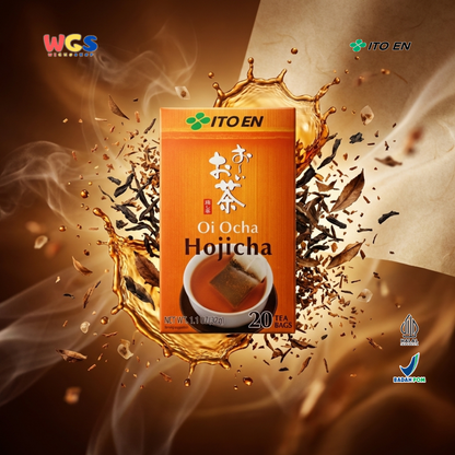 ITO EN Oi Ocha Hojicha 32g (20 Tea Bags) - Teh Hijau Jepang Roasted Green Tea