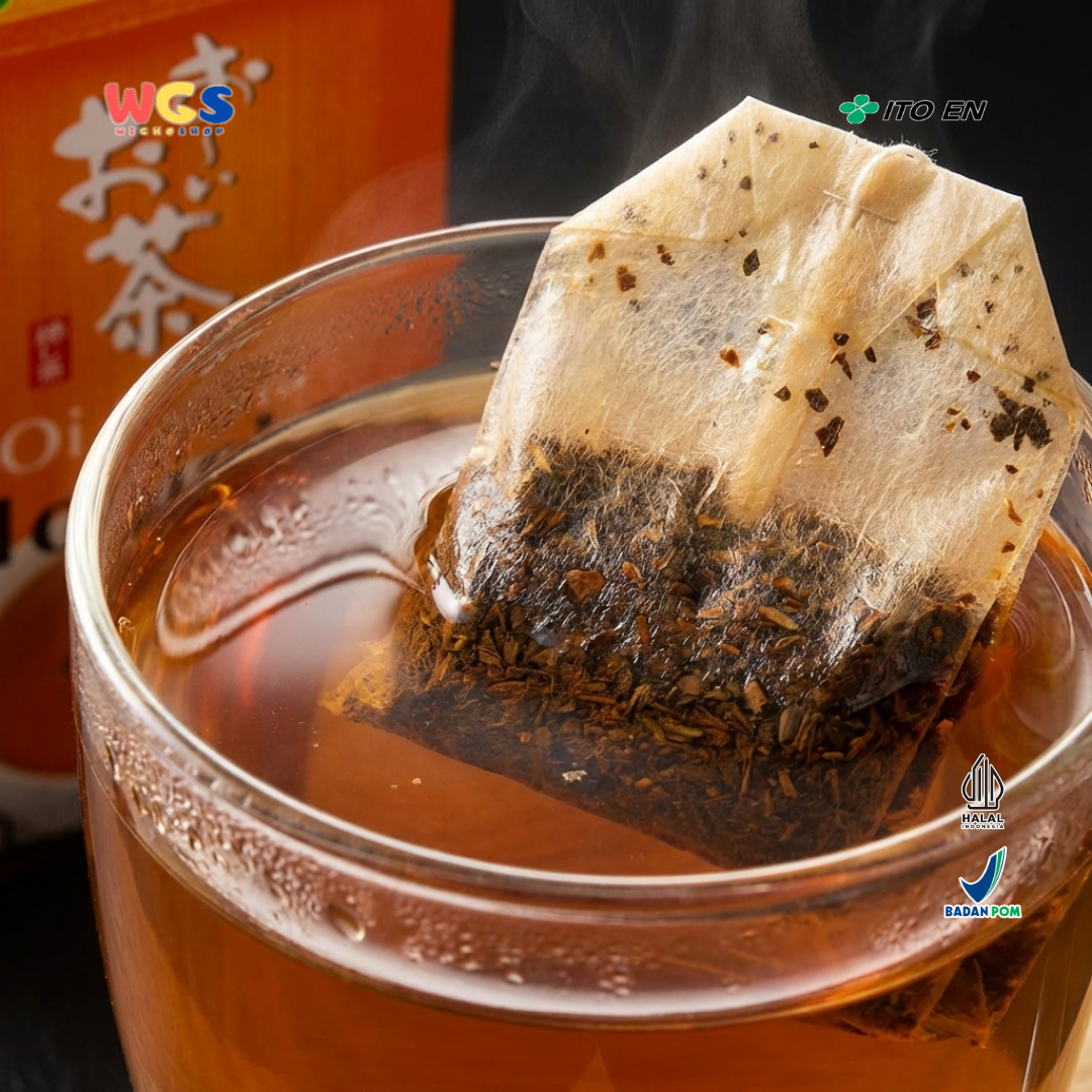 ITO EN Oi Ocha Hojicha 32g (20 Tea Bags) - Teh Hijau Jepang Roasted Green Tea