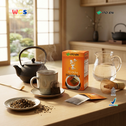 ITO EN Oi Ocha Hojicha 32g (20 Tea Bags) - Teh Hijau Jepang Roasted Green Tea