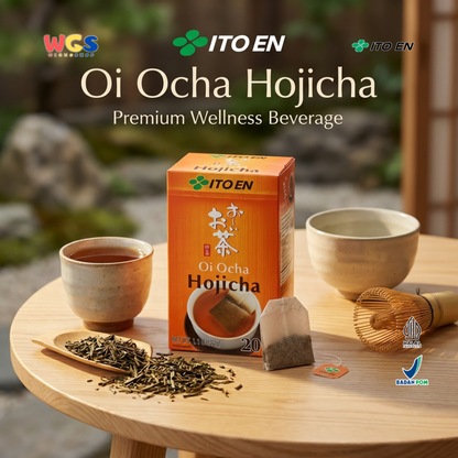 ITO EN Oi Ocha Hojicha 32g (20 Tea Bags) - Teh Hijau Jepang Roasted Green Tea