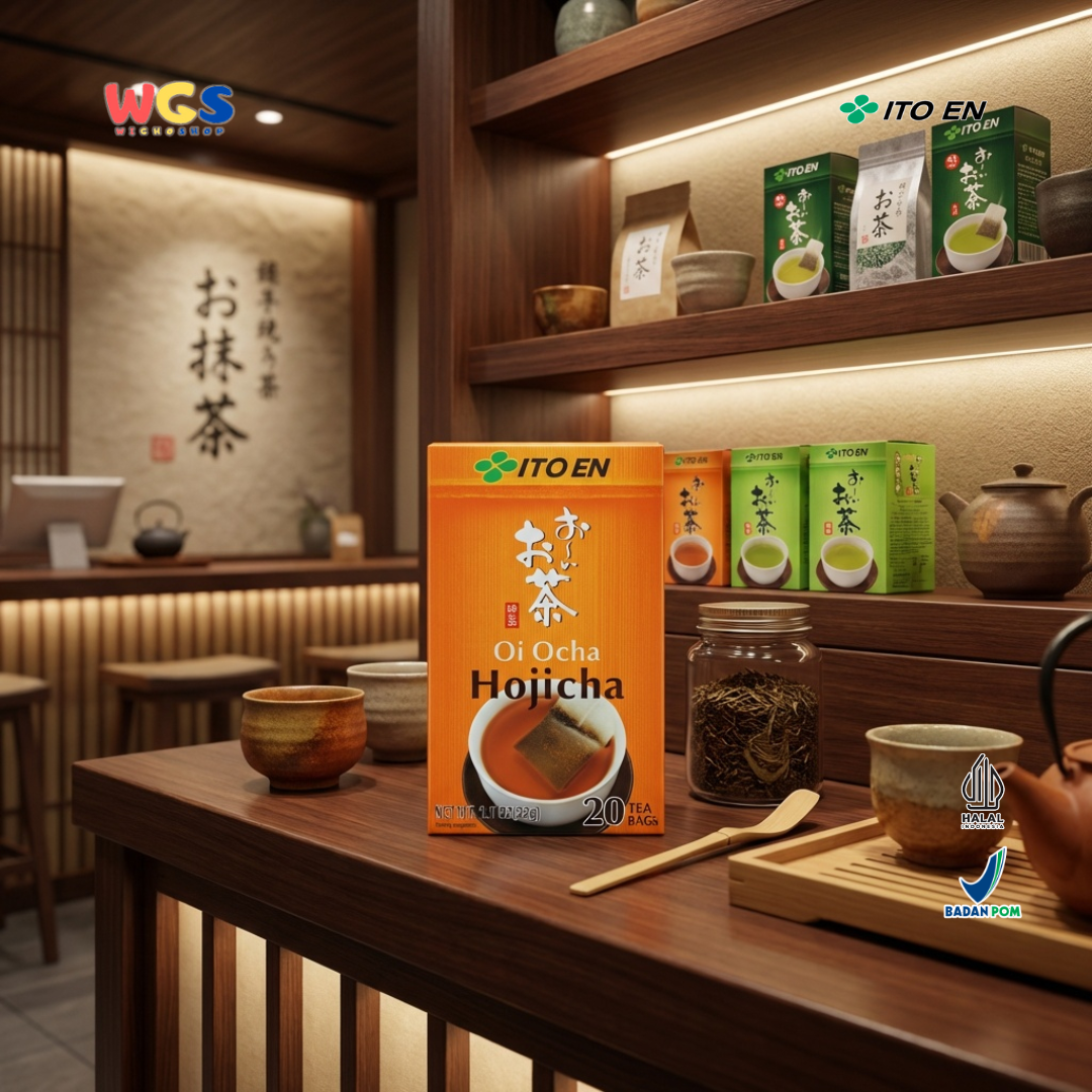 ITO EN Oi Ocha Hojicha 32g (20 Tea Bags) - Teh Hijau Jepang Roasted Green Tea