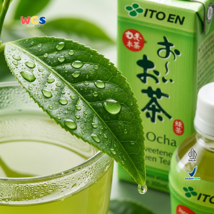 ITO EN Oi Ocha Unsweetened Green Tea 300ml x 24 Botol - Teh Hijau Jepang Tanpa Gula