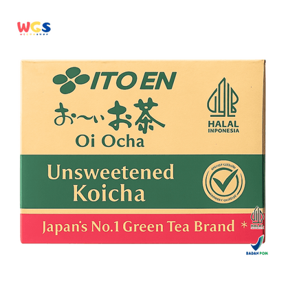 ITO EN Oi Ocha Unsweetened Koicha Bold Green Tea 500ml x 24 Botol – Teh Hijau Jepang Tanpa Gula