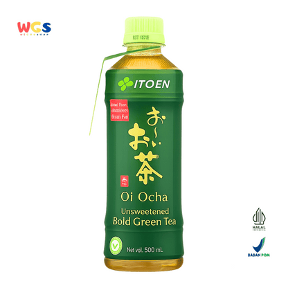 ITO EN Oi Ocha Unsweetened Koicha Bold Green Tea 500ml x 24 Botol – Teh Hijau Jepang Tanpa Gula