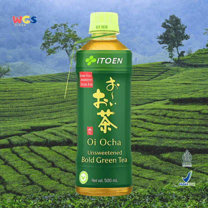 ITO EN Oi Ocha Unsweetened Koicha Bold Green Tea 500ml x 24 Botol – Teh Hijau Jepang Tanpa Gula
