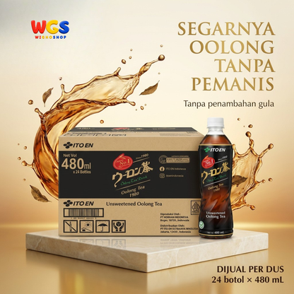 ITO EN Oolong Tea Unsweetened 480mL x 24 – Japanese Oolong Tea Without Sugar, Coloring &amp; Preservatives