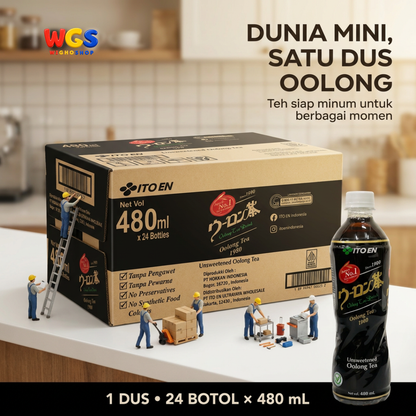 ITO EN Oolong Tea Unsweetened 480mL x 24 – Japanese Oolong Tea Without Sugar, Coloring &amp; Preservatives