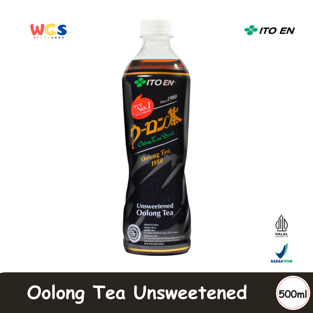 ITO EN Oolong Tea Unsweetened 480mL – Teh Oolong Jepang 1980 Tanpa Gula & Kalori