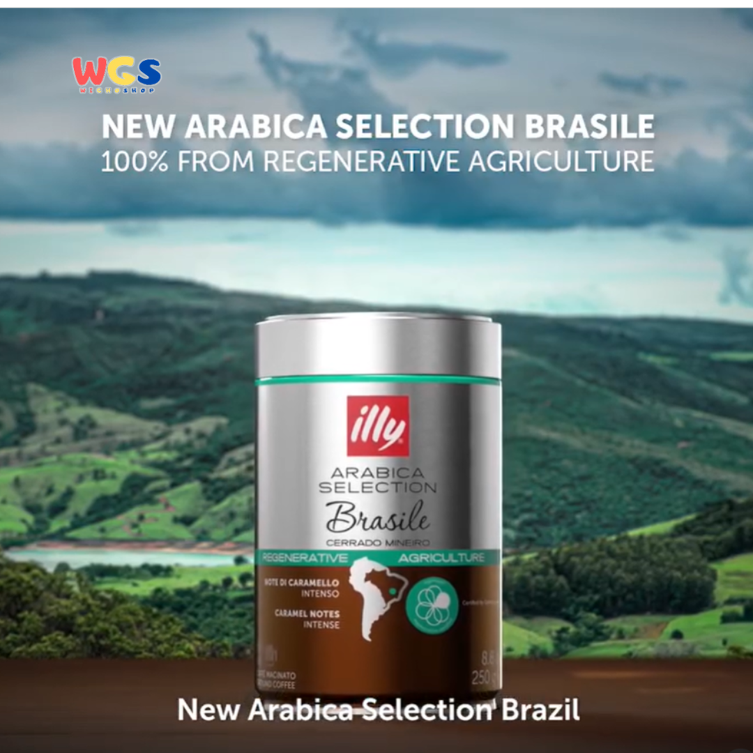 Illy Arabica Selection Brasile Coffee Beans 250g – Biji Kopi Arabika