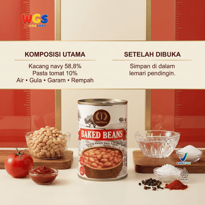 Imperial Baked Beans 425g - Kacang Panggang Kaleng Saus Tomat untuk English Breakfast Toast