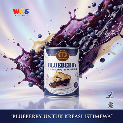 Imperial Blueberry Pie Filling & Topping 595g - Isian Blueberry 40% Siap Pakai untuk Pie Cheesecake Cake Pastry