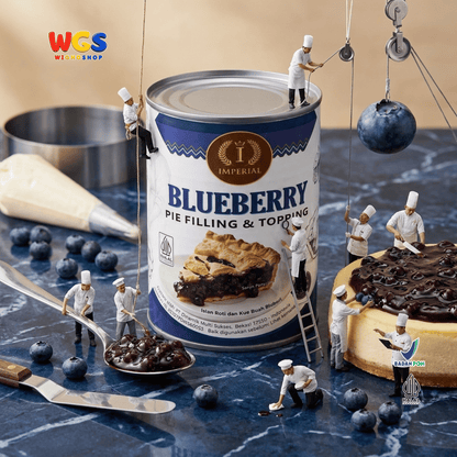 Imperial Blueberry Pie Filling & Topping 595g - Isian Blueberry 40% Siap Pakai untuk Pie Cheesecake Cake Pastry