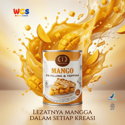 Imperial Mango Pie Filling & Topping 595g - Isian Mangga 40% Siap Pakai untuk Pie Cake Roti Pastry Dessert Bakery