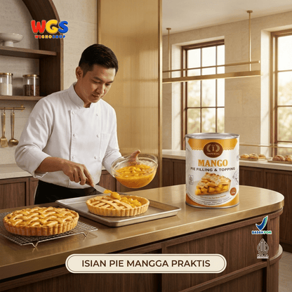 Imperial Mango Pie Filling & Topping 595g - Isian Mangga 40% Siap Pakai untuk Pie Cake Roti Pastry Dessert Bakery