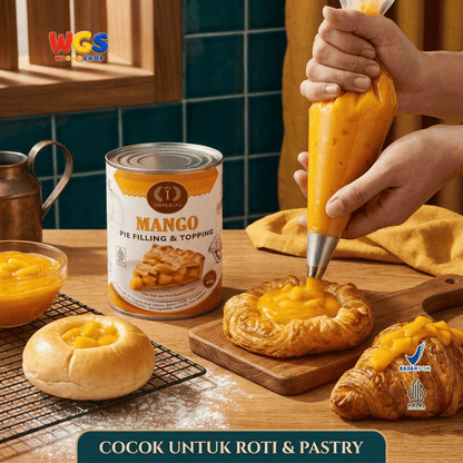 Imperial Mango Pie Filling & Topping 595g - Isian Mangga 40% Siap Pakai untuk Pie Cake Roti Pastry Dessert Bakery