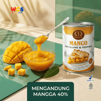 Imperial Mango Pie Filling & Topping 595g - Isian Mangga 40% Siap Pakai untuk Pie Cake Roti Pastry Dessert Bakery