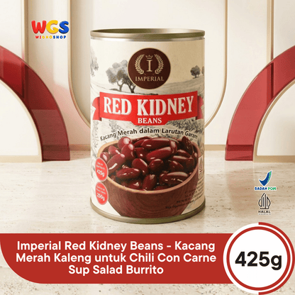 Imperial Red Kidney Beans 425g - Kacang Merah Kaleng untuk Chili Con Carne Sup Salad Burrito