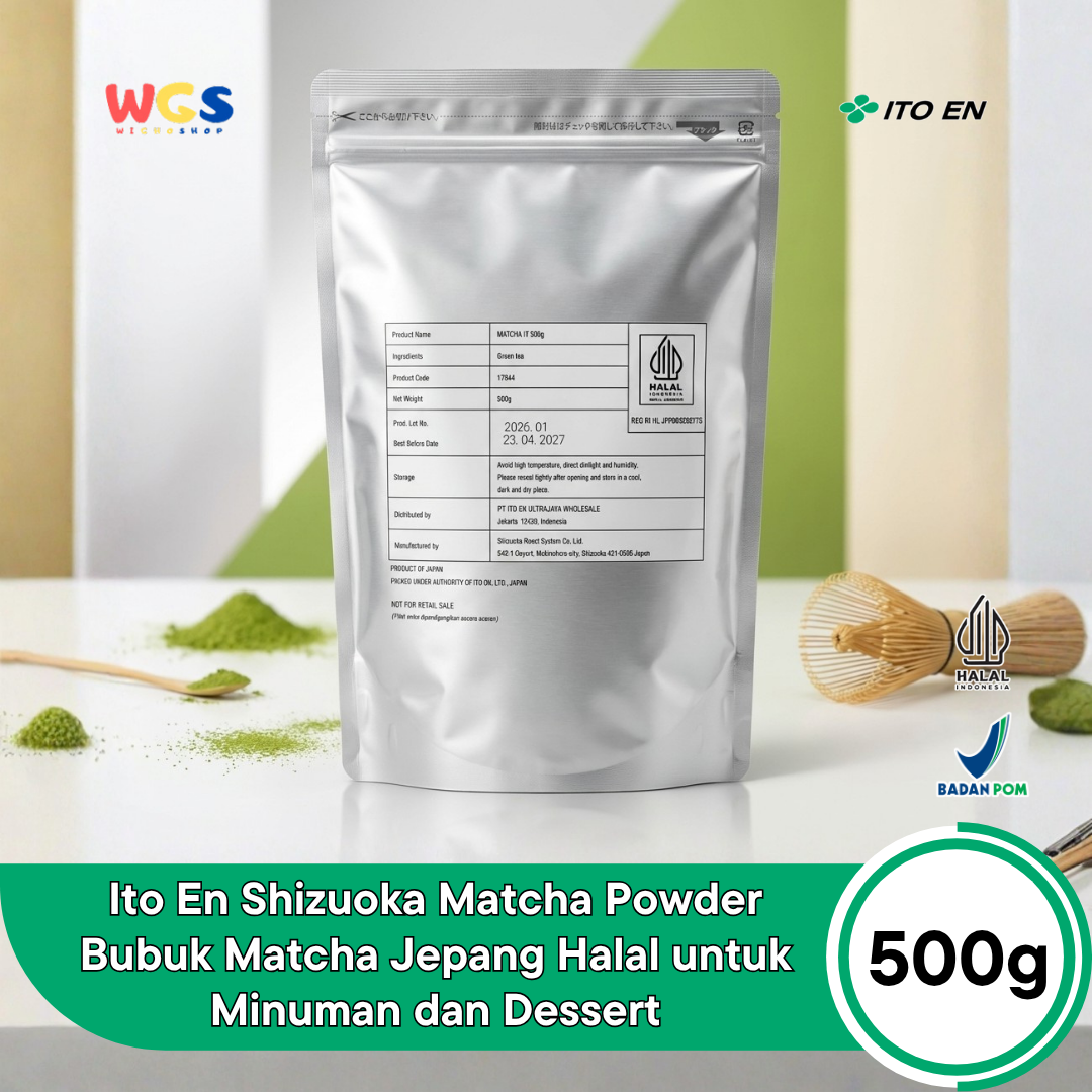 Ito En Shizuoka Matcha Powder 500g - Bubuk Matcha Jepang Halal untuk Minuman dan Dessert
