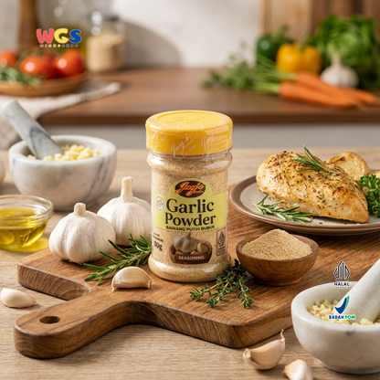 Jay’s Garlic Powder Bawang Putih Bubuk 80g – Bumbu Masak Praktis Aroma Kuat & Gurih