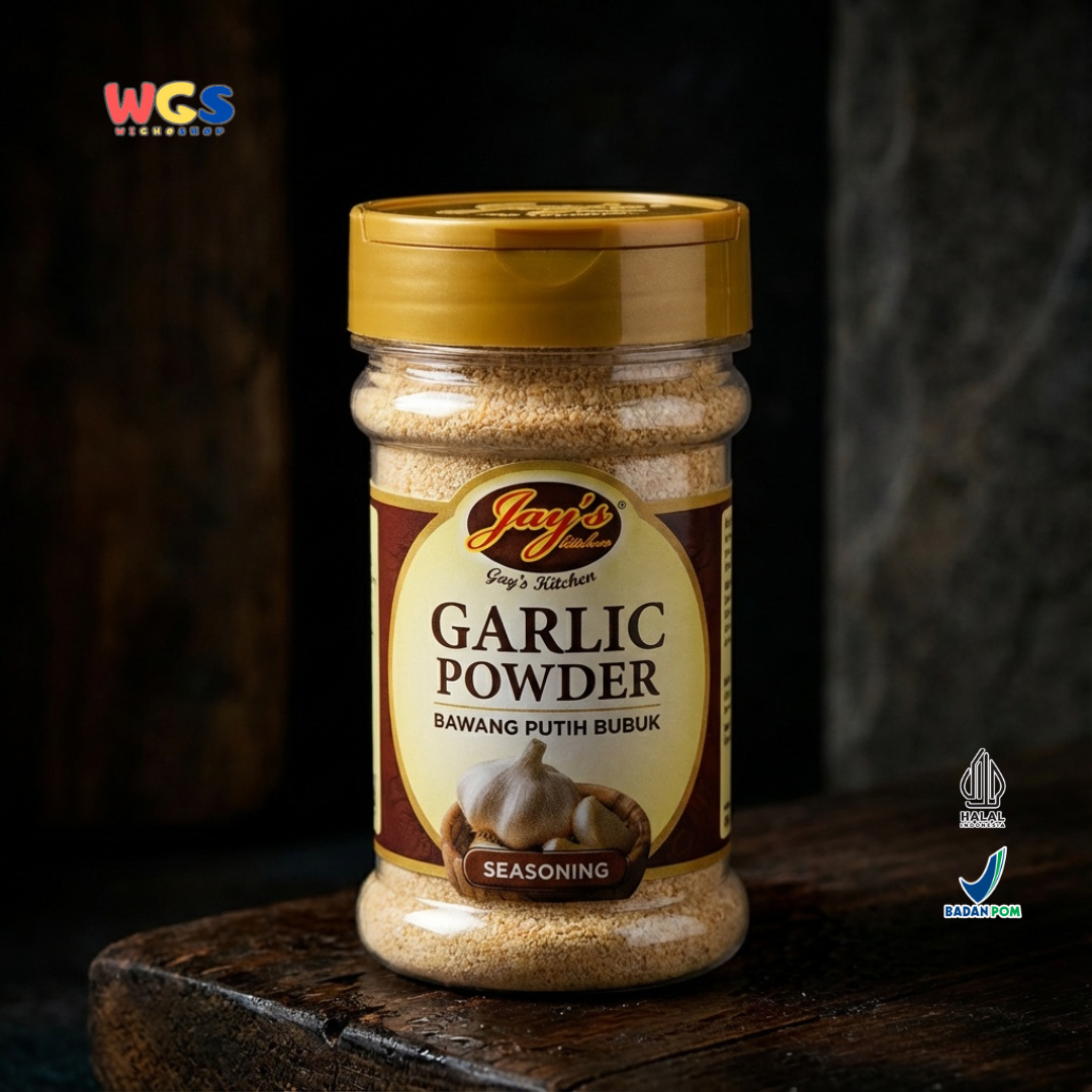 Jay’s Garlic Powder Bawang Putih Bubuk 80g – Bumbu Masak Praktis Aroma Kuat & Gurih