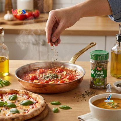 Jay’s Kitchen Basil Leaves 20g - Daun Basil Kering untuk Pasta, Pizza, Saus dan Masakan Italia