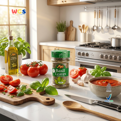 Jay’s Kitchen Basil Leaves 20g - Daun Basil Kering untuk Pasta, Pizza, Saus dan Masakan Italia