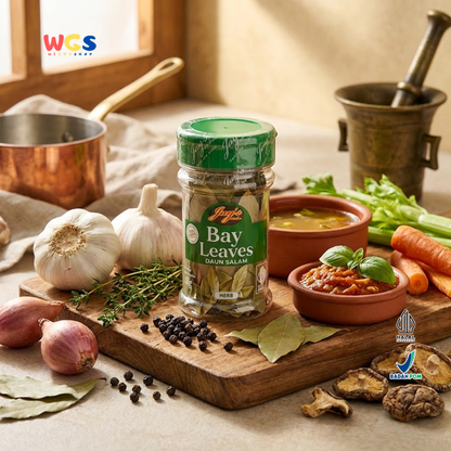 Jay’s Kitchen Bay Leaves Daun Salam 8g - Daun Salam Kering untuk Sup Semur Pasta Kaldu dan Saus