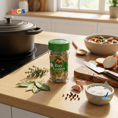 Jay’s Kitchen Bay Leaves Daun Salam 8g - Daun Salam Kering untuk Sup Semur Pasta Kaldu dan Saus