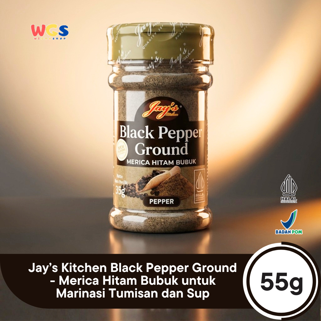 Jays Black Pepper Ground 55 gr - Black Pepper Powder