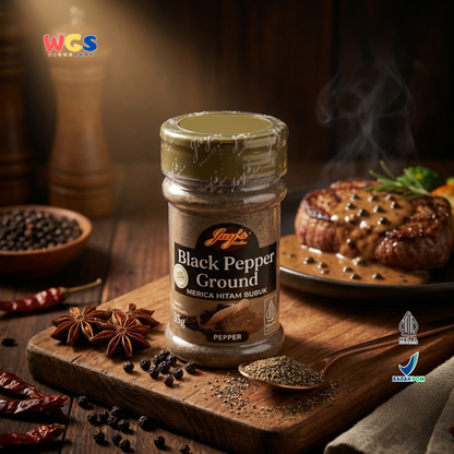 Jays Black Pepper Ground 55 gr - Black Pepper Powder