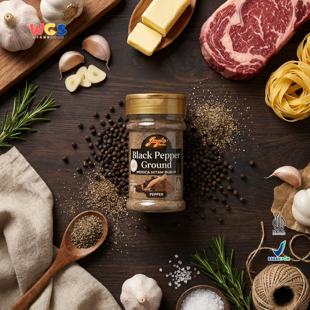 Jays Black Pepper Ground 55 gr - Black Pepper Powder